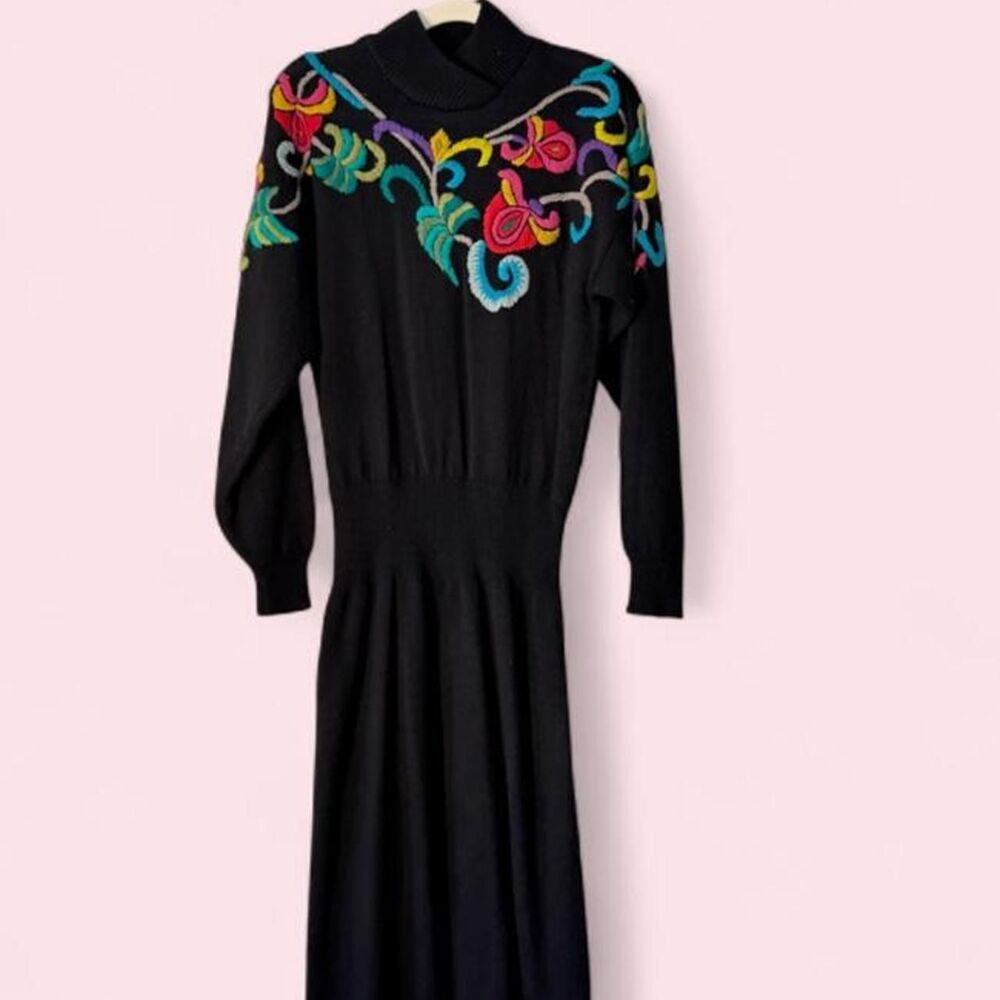 Plain Jane Vintage Black Sweater Dress